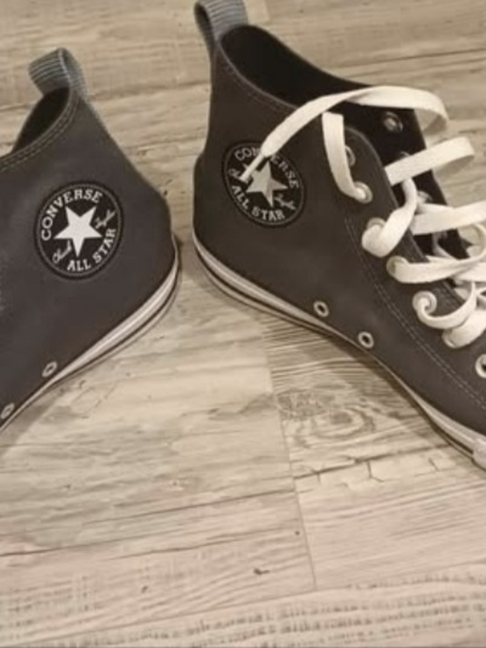 Brand New Converse Grey Unisex High tops men 7 women 9